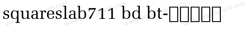 squareslab711 bd bt字体转换